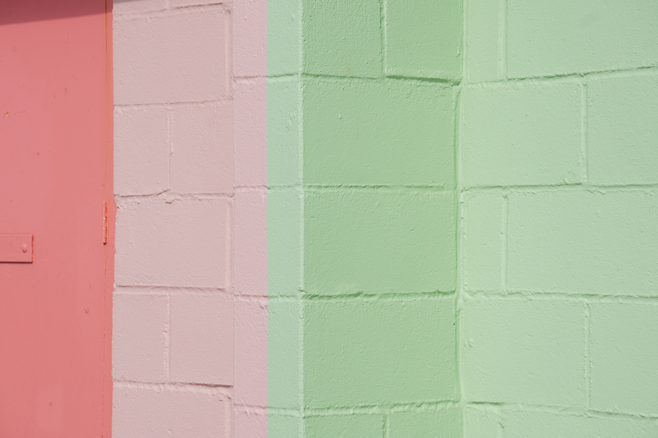 pink and green
